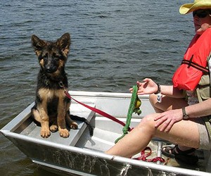 Rika at her First Water Training